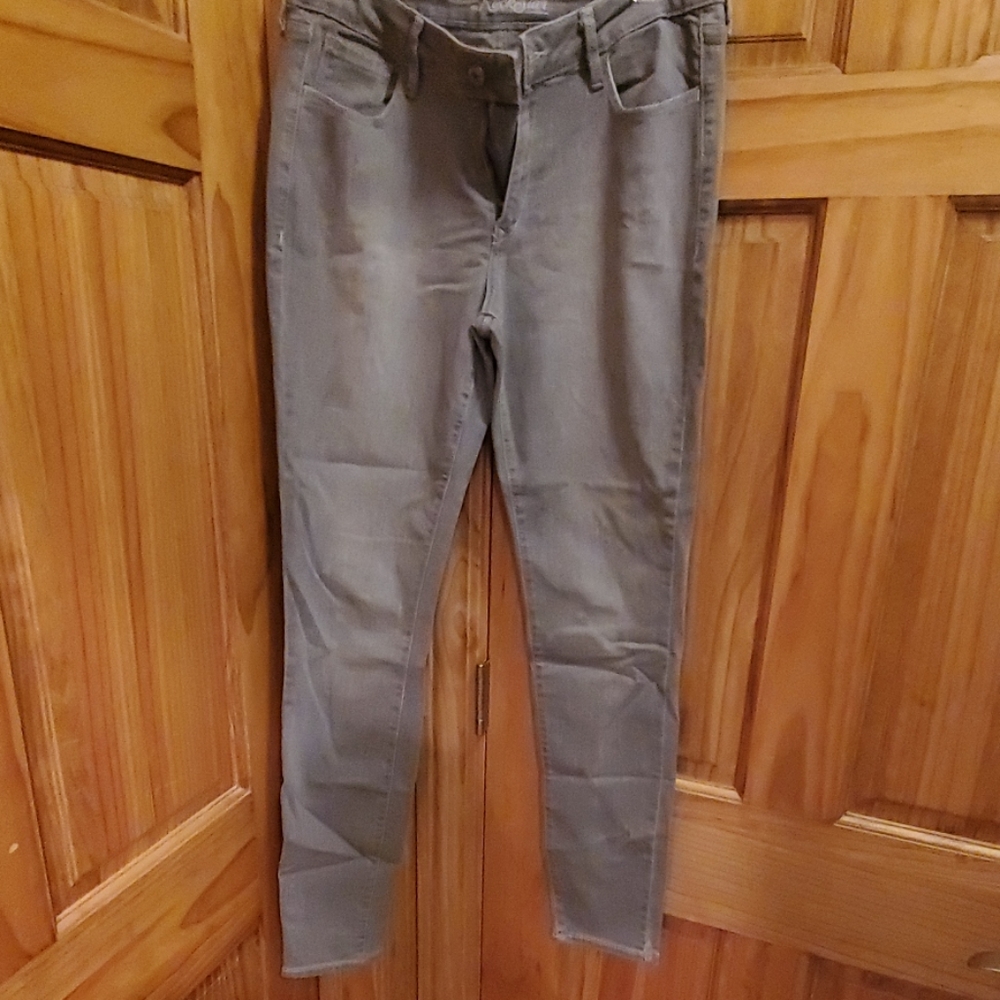 Old navy rockstar gray skinny jeans 10R
